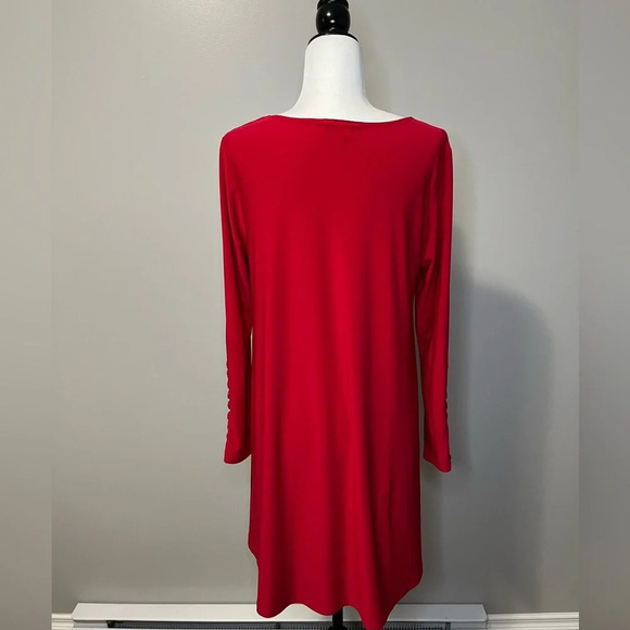 Pretty Woman Hi Lo Ling Sleeve Tunic Top - Picture 6 of 9